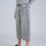 شلوار جین کراپ واید لگ قد 85 کد 22482