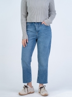 شلوار جین استریت قد 90 دمپا کات کد 22492