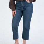 شلوار جین استریت قد 90 دمپا کات کد 22495