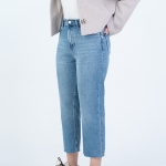 شلوار جین استریت قد 90 دمپا کات کد 22496