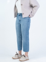 شلوار جین استریت قد 90 دمپا کات کد 22496