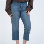 شلوار جین استریت قد 90 دمپا کات کد 22497