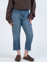 شلوار جین استریت قد 90 دمپا کات کد 22497