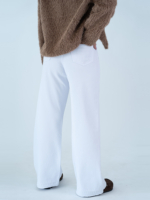 شلوار کتان بگ قد 110 سفید کد 22529 - Image 2