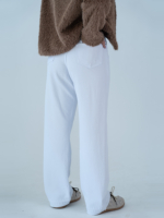 شلوار کتان رگولار قد 110 سفید کد 22532 - Image 2