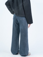 شلوار جین بگ قد 115 دمپا کات کد 22549 - Image 2