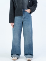 شلوار جین بگ قد 115 دمپا کات کد 22551 - Image 3