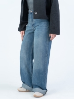 شلوار جین بگ قد 115 دمپا کات کد 22551
