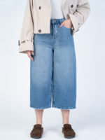 شلوار جین کراپ واید لگ قد 85 کد 22564 - Image 2