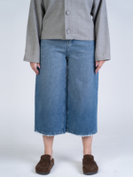 شلوار جین کراپ واید لگ قد 85 کد 22565