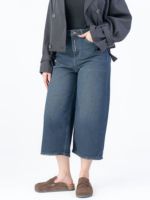 شلوار جین کراپ واید لگ قد 85 کد 22567