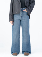 شلوار جین بگ قد 115 دمپا کات کد 22606 - Image 3