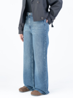 شلوار جین بگ قد 115 دمپا کات کد 22606 - Image 4
