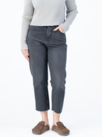 شلوار جین استریت قد 90 دمپا کات مشکی کد 22649