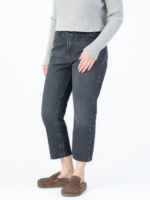 شلوار جین استریت قد 90 دمپا کات مشکی کد 22649 - Image 2