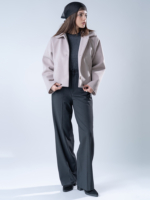 شلوار پارچه ای بگ قد 110 بزیاق ذغالی کد 22652 - Image 4