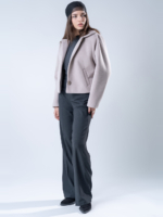 شلوار پارچه ای بگ قد 110 بزیاق ذغالی کد 22652 - Image 5