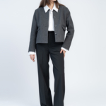 شلوار پارچه ای بگ قد 110 بزیاق مشکی کد 22653