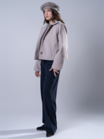 شلوار پارچه ای بگ قد 110 بزیاق سرمه ای کد 22654 - Image 5