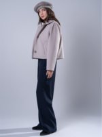 شلوار پارچه ای بگ قد 110 بزیاق سرمه ای کد 22654 - Image 6