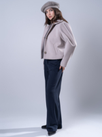 شلوار پارچه ای بگ قد 110 بزیاق سرمه ای کد 22654 - Image 3