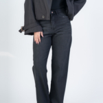 شلوار جین رگولار قد 110 مشکی کد 22666