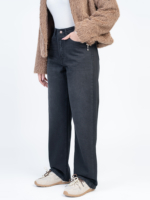 شلوار جین رگولار قد 110 مشکی کد 22667