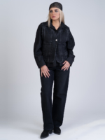 شلوار جین رگولار قد 110 مشکی کد 22669 - Image 5