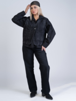 شلوار جین رگولار قد 110 مشکی کد 22669 - Image 6