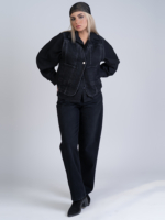 شلوار جین رگولار قد 110 مشکی کد 22669 - Image 7