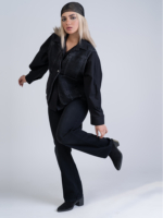 شلوار جین رگولار قد 110 مشکی کد 22669 - Image 8