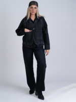 شلوار جین رگولار قد 110 مشکی کد 22669 - Image 9