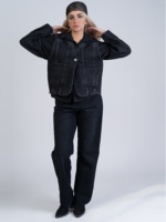 شلوار جین رگولار قد 110 مشکی کد 22669