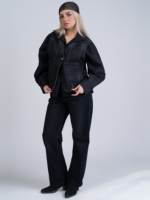 شلوار جین رگولار قد 110 مشکی کد 22669 - Image 2