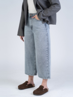 شلوار جین کراپ واید لگ قد 85 کد 22779 - Image 2