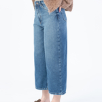 شلوار جین کراپ واید لگ قد 85 کد 22780