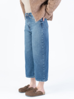 شلوار جین کراپ واید لگ قد 85 کد 22780
