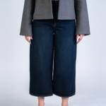 شلوار جین کراپ واید لگ قد 85 کد 22784