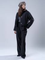 شلوار پارچه ای واید لگ فیلتو قد 110 مشکی تیکال کد 22793 - Image 3