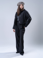 شلوار پارچه ای واید لگ فیلتو قد 110 مشکی تیکال کد 22793 - Image 4