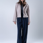 شلوار پارچه ای واید لگ فیلتو قد 110 سرمه ای تیکال کد 22797