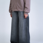شلوار جین فول بگ قد 110 مشکی