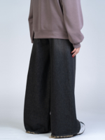 شلوار جین فول بگ قد 110 مشکی