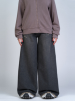 شلوار جین فول بگ قد 110 مشکی