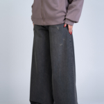 شلوار جین فول بگ قد 110 مشکی