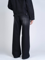 شلوار جین بگ قد 115 مشکی کد 21629 - Image 2