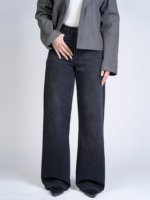 شلوار جین بگ قد 115 مشکی کد 21631 - Image 3