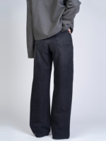 شلوار جین بگ قد 115 مشکی کد 21631 - Image 2