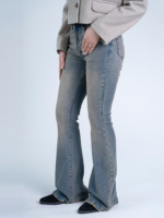 شلوار جین بوت کات قد 110 کش کد 21675 - Image 3