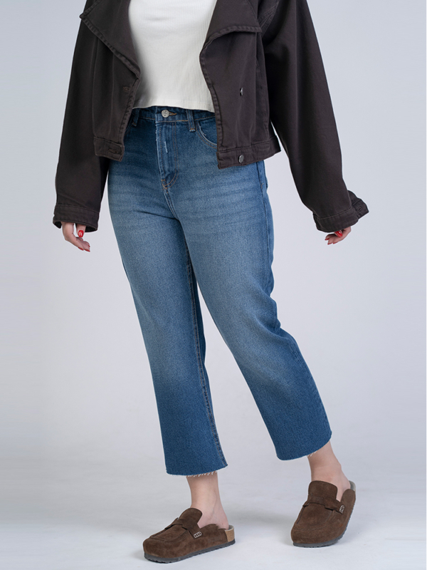 شلوار جین استریت قد 90 دمپا کات کد 22075 - Image 2